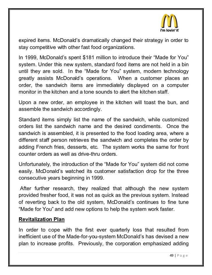 mcdonald's operations manual pdf